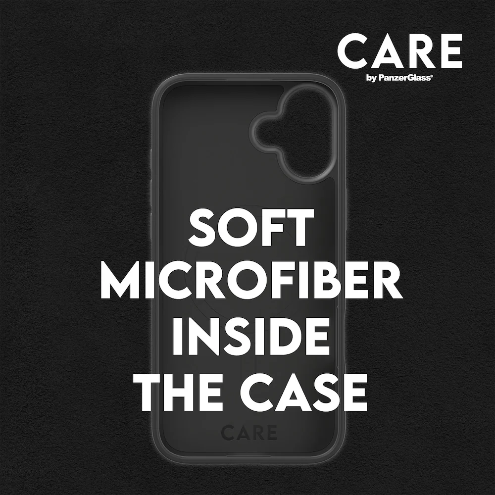 CARE by PanzerGlass Case Fashion Black MagSafe iPhone 16 - Image 4