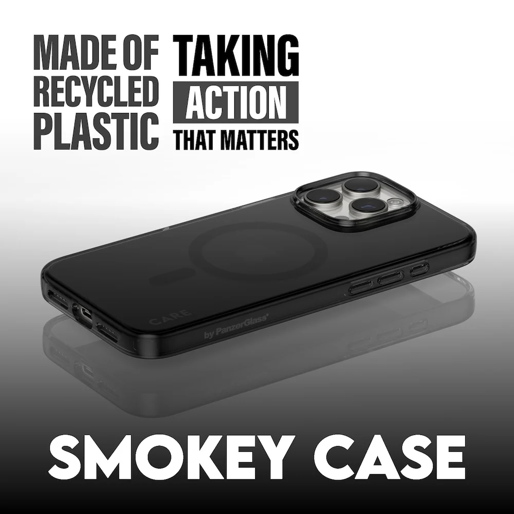 CARE by PanzerGlass Case Flagship Smokey with Black MagSafe for iPhone 16 Pro Max - Image 2