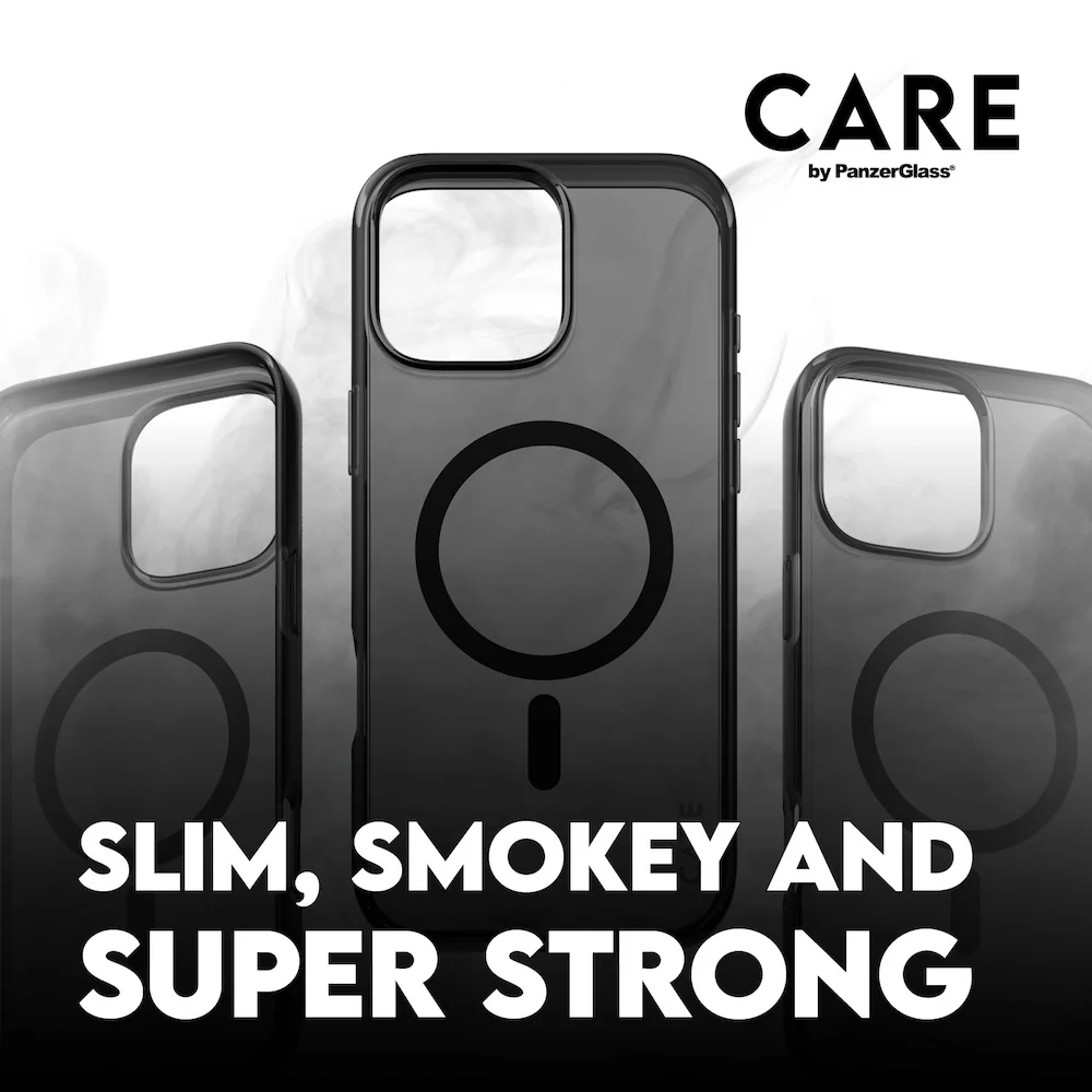 CARE by PanzerGlass Case Flagship Smokey with Black MagSafe for iPhone 16 Pro Max - Image 3
