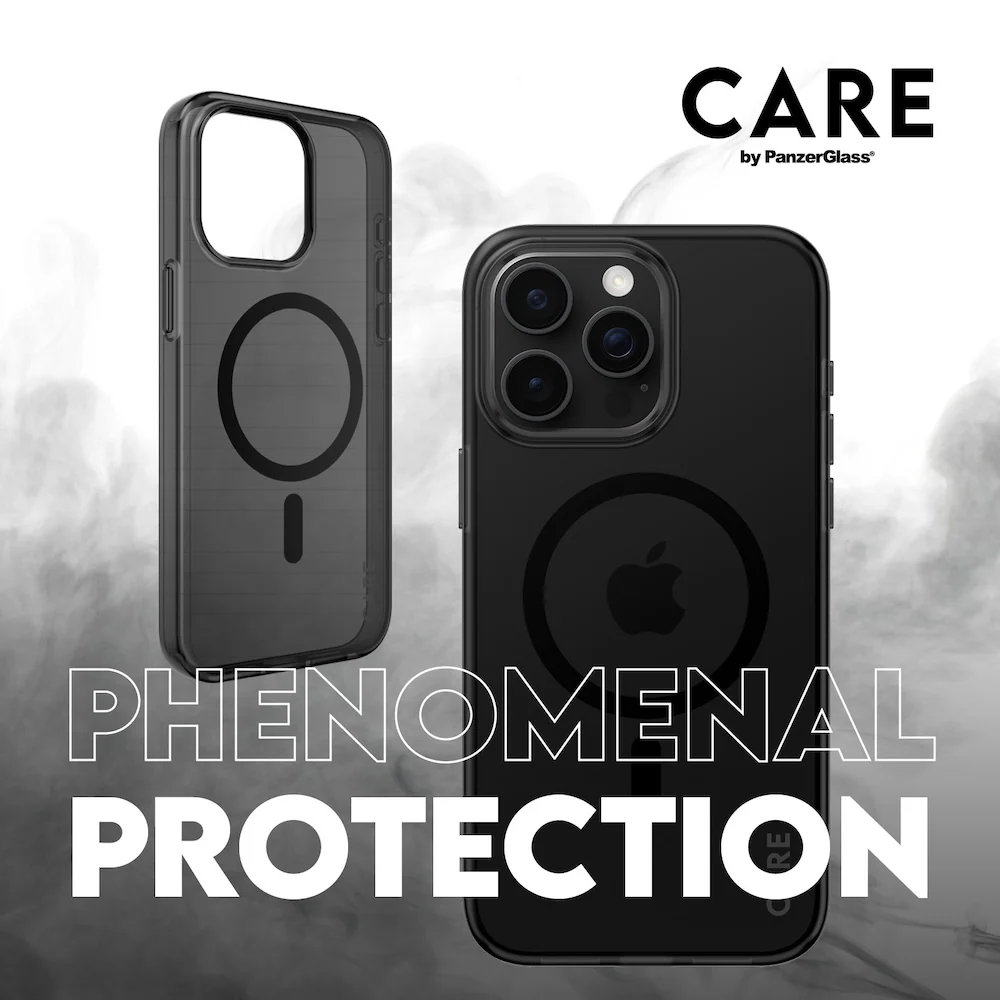 CARE by PanzerGlass Case Flagship Smokey with Black MagSafe for iPhone 16 Pro Max - Image 5