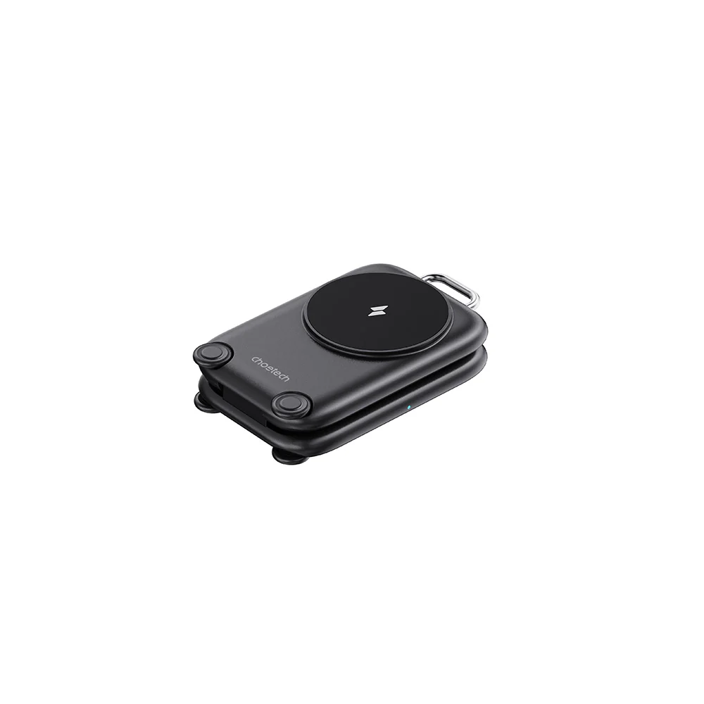 Choetech 3-in-1 15W Travel Wireless Charger Stand - Black - Image 6