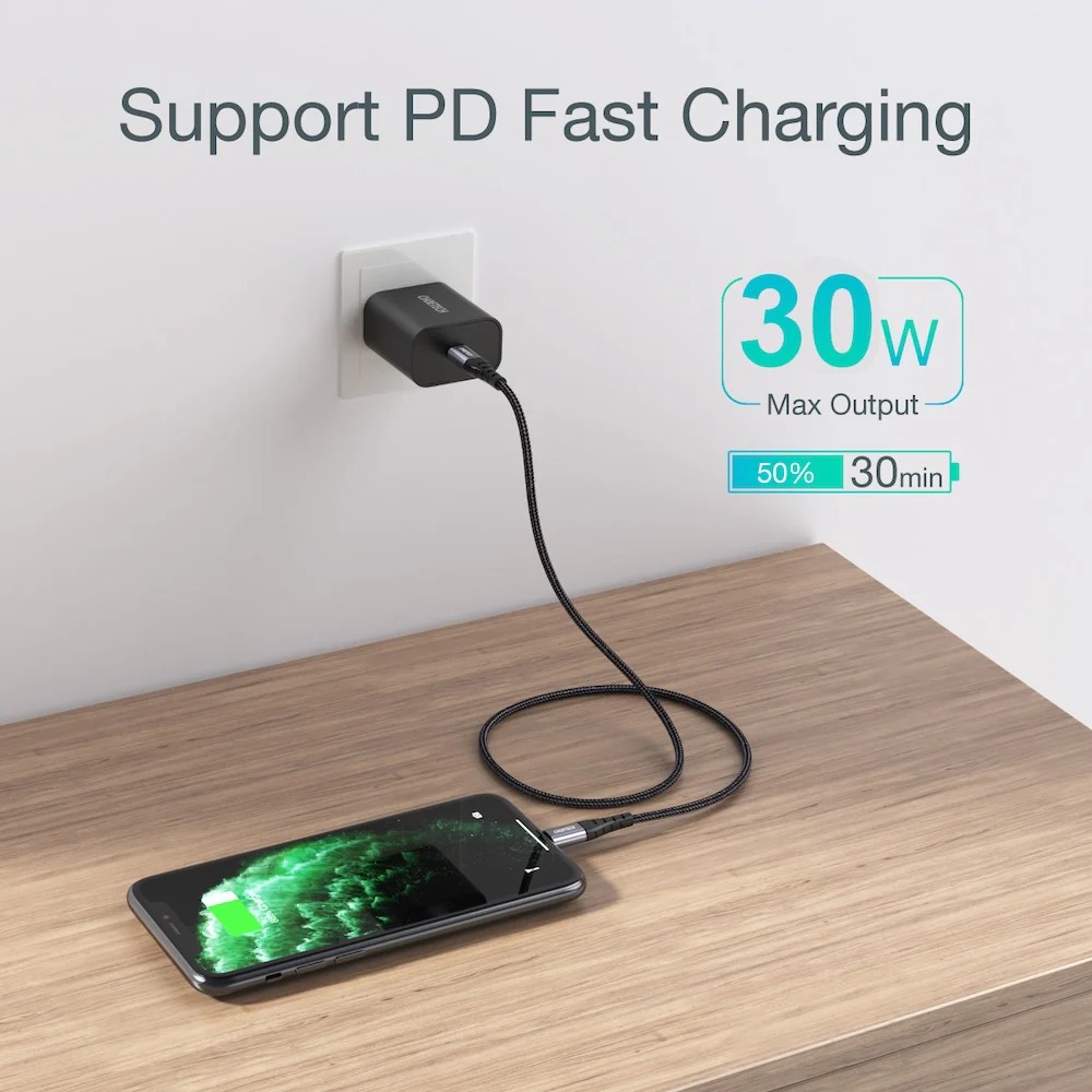 Choetech MFi USB-C to Lightning 1.2m Cable - Image 4
