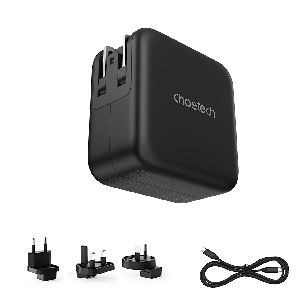 Choetech PD 70W GaN 3 USB-C+1 USB-A Multiple Plugs Charger - Image 2