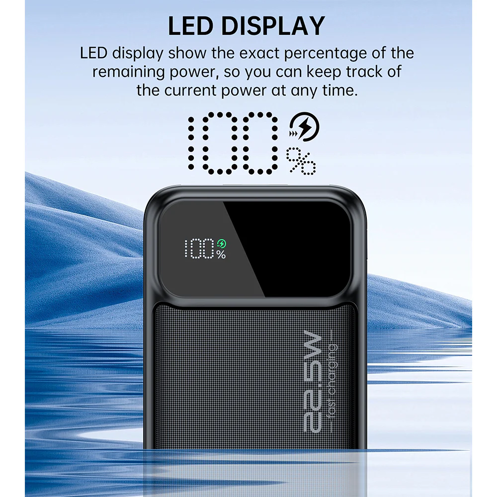 Choetech PD22.5W Digital 10000mAh Power Bank - Image 8