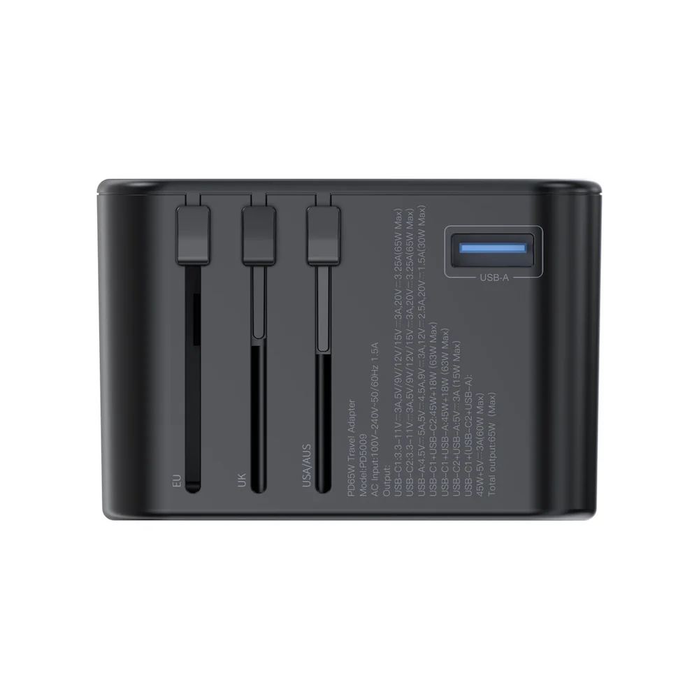 Choetech PD65W 2C+A Travel Wall Charger - Image 8