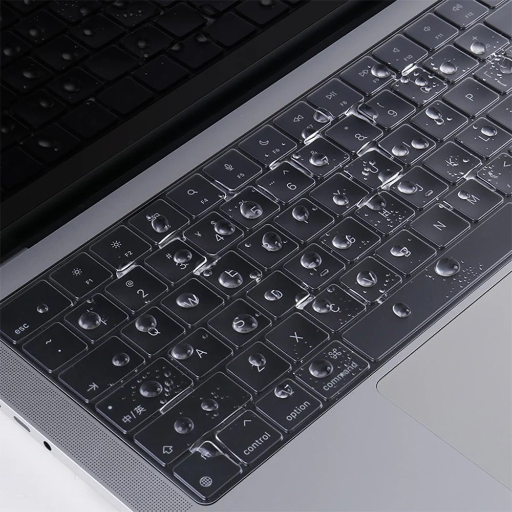 Comma Invisible Keyboard Protector for 13-inch MacBook Air M5 - Transparent Black - Image 6