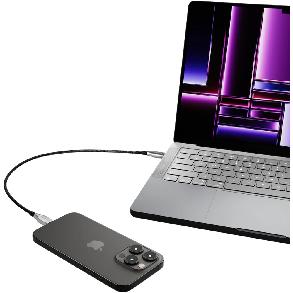 Cygnett Armoured Lightning To USB-C Cable - Black 50cm - Image 6