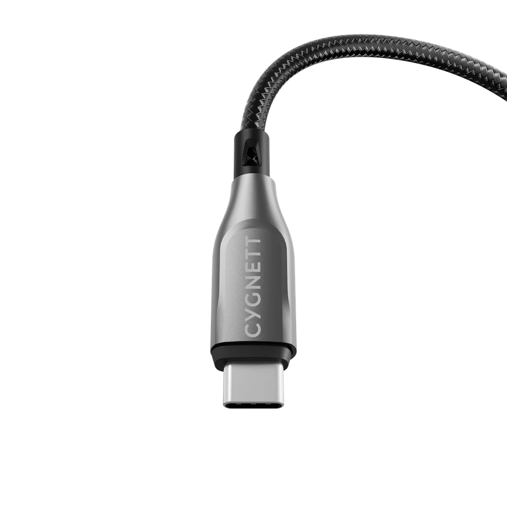 Cygnett Armoured USB-C To USB-A (USB 2.0) Cable - Black 2m - Image 4