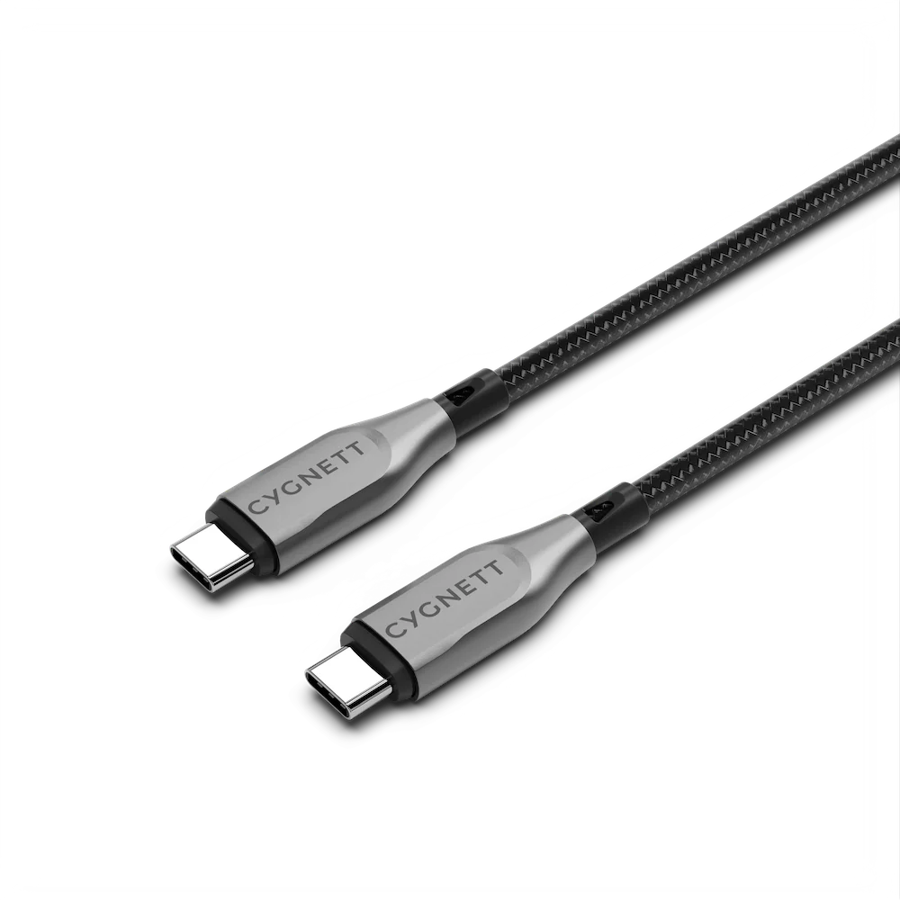 Cygnett Armoured USB-C To USB-C (USB 2.0) Cable - Black 50cm