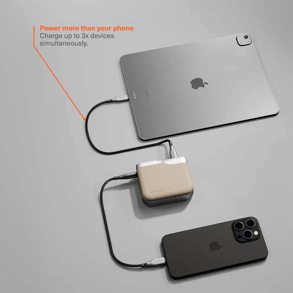 Cygnett Encore 10k mAh Power Bank - Ivory - Image 3