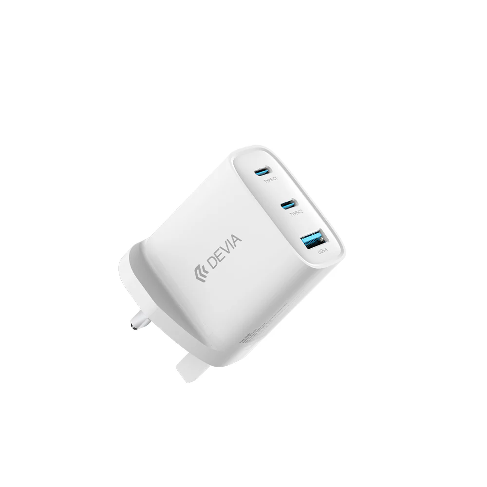 DEVIA Extreme Speed Series PD65W A+2C Dynamic GaN Charger White - Image 2