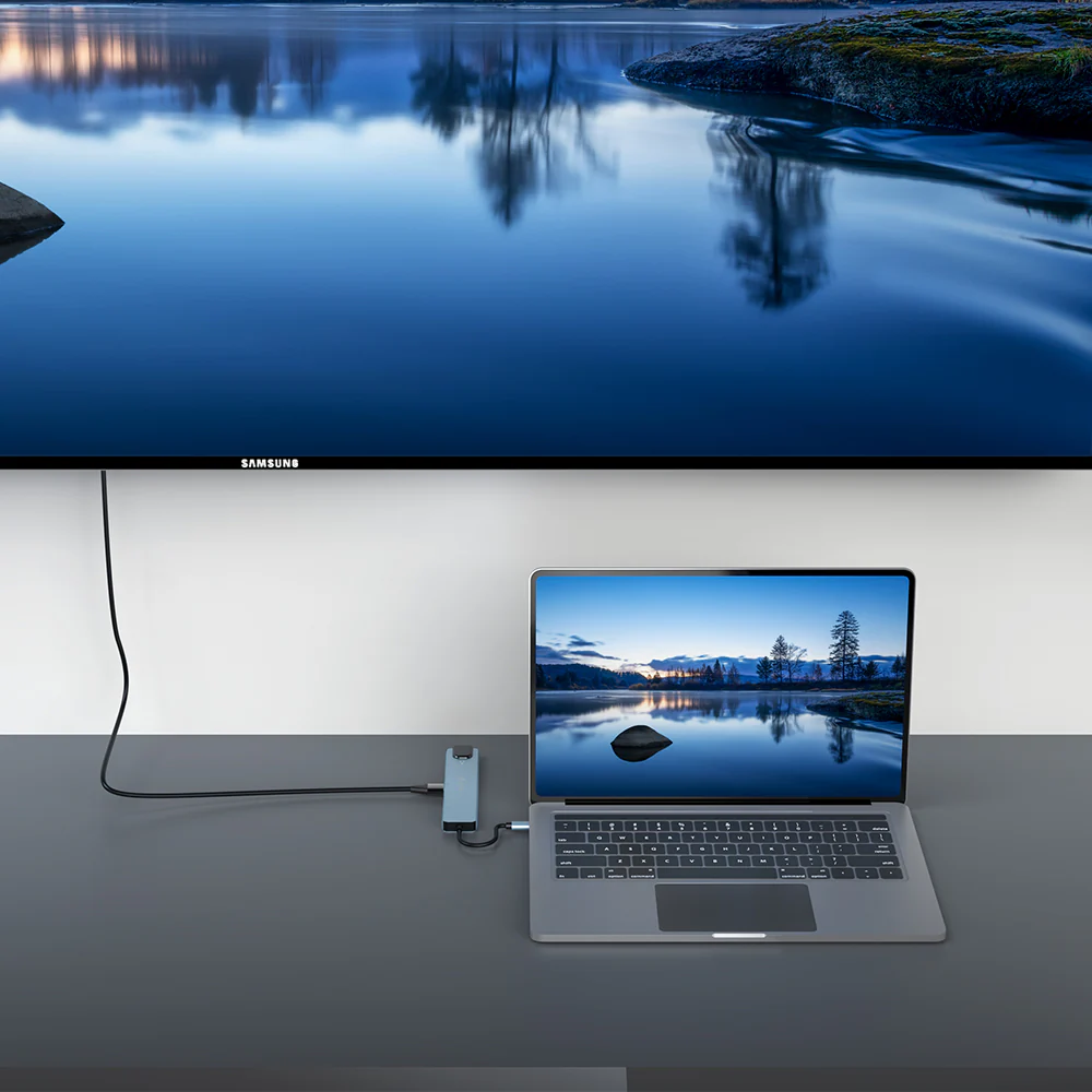 Devia Pro1 8-in-1 USB-C Hub - Gray - Image 7