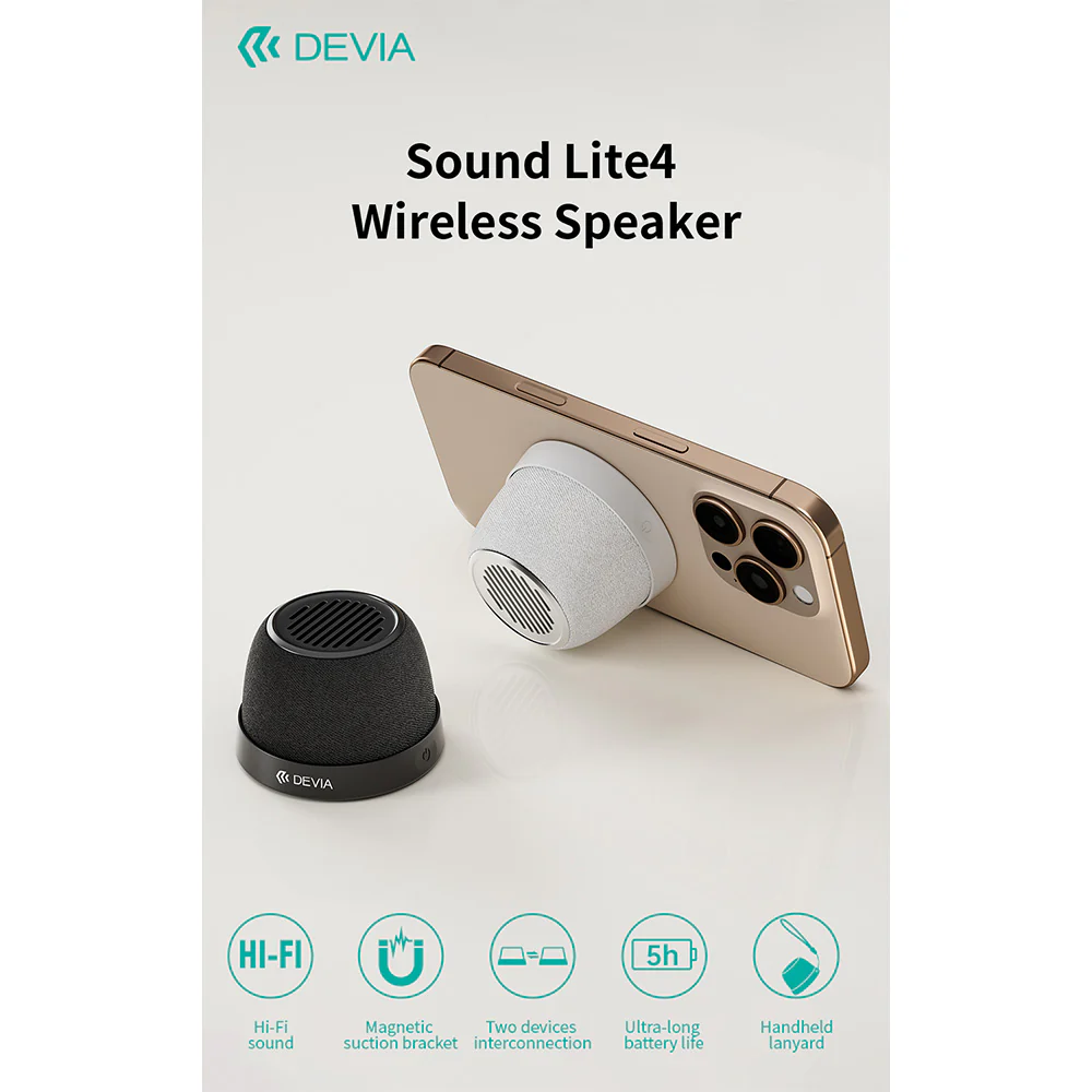 DEVIA Sound Lite4 Wireless Speaker - Black - Image 5