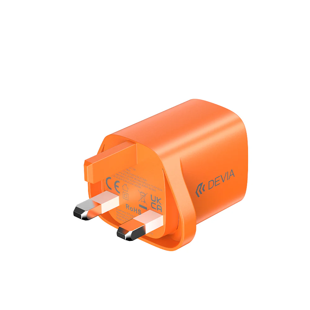 DEVIA Ultra6 PD40W Dynamic GaN Charger 60W Max Cosmic Orange - Image 3