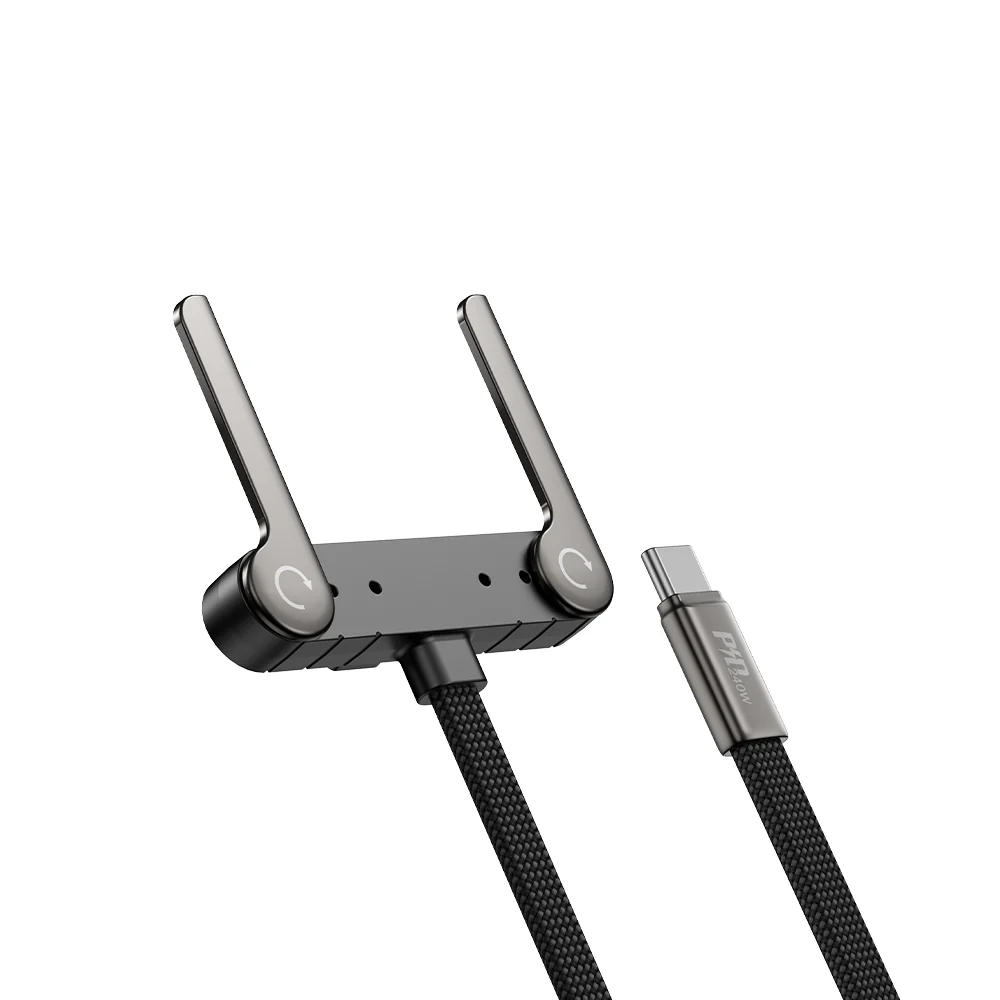 DEVIA Ultra6 USB-C to C 240W Phone Stand Fast Charging Cable 1.2m Black - Image 4