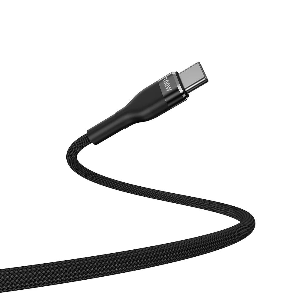 DEVIA Ultra7 A+C to 2C+PD 100W Charging Cable 1.2M with Digital Display - Black - Image 2
