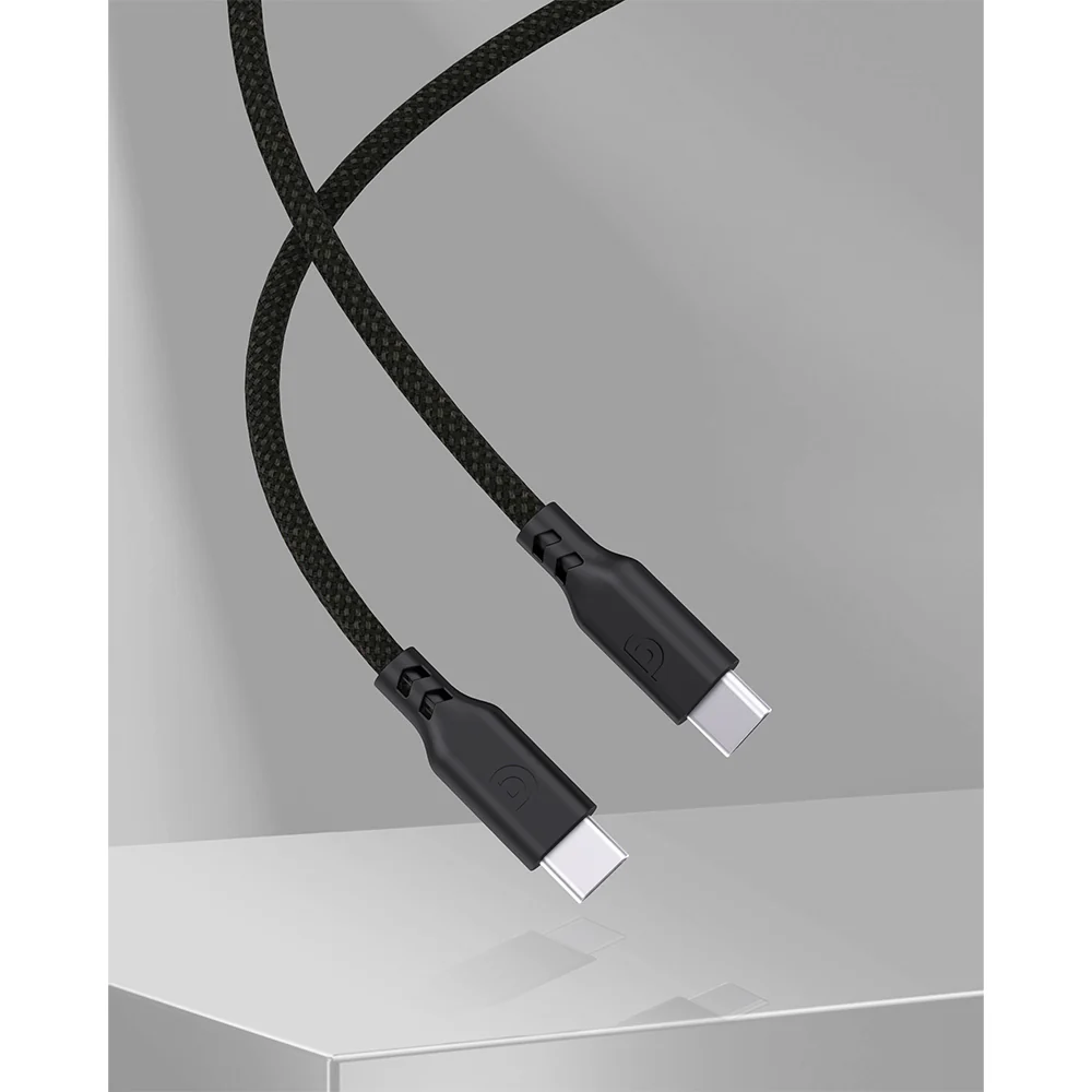 Griffin USB-C to USB-C Charge/Sync Cable 240W 1.2M PowerFlex Silicone Duo Braided-Black - Image 4