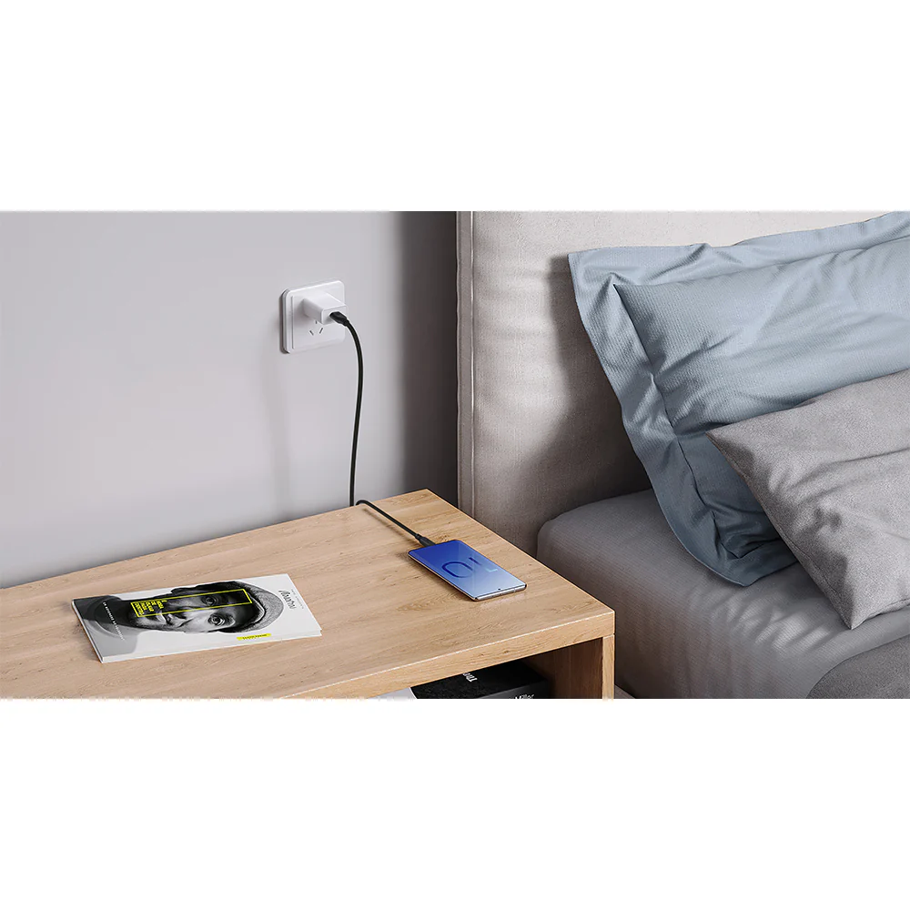 Griffin USB-C to USB-C Charge/Sync Cable 240W 1.2M PowerFlex Silicone Duo Braided-Black - Image 5