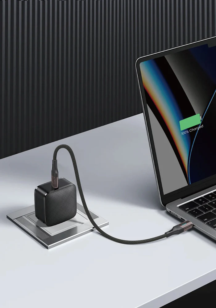 Griffin USB-C to USB-C Charge/Sync LED Cable 240W 1.2M PowerFlex Silicone Duo Braided-Black - Image 6