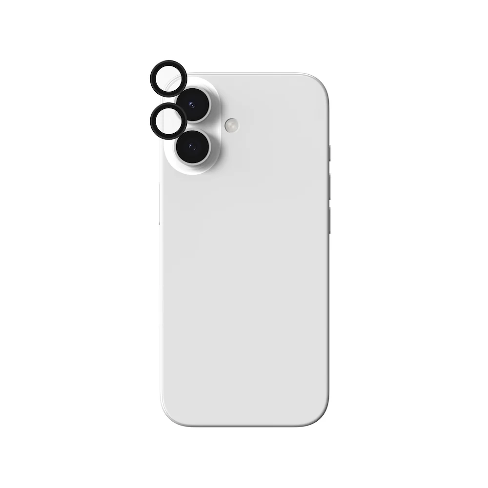 InvisibleShield Glass Elite Camera Rings Lens Protector for iPhone 16/16 Plus/17 - Black - Image 2