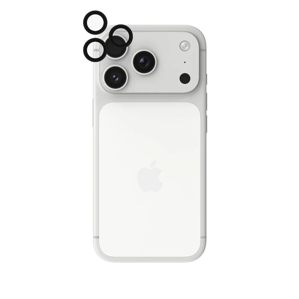 InvisibleShield Glass Elite Camera Rings Lens Protector for iPhone 15/16/17 Pro/Pro Max - Black - Image 2