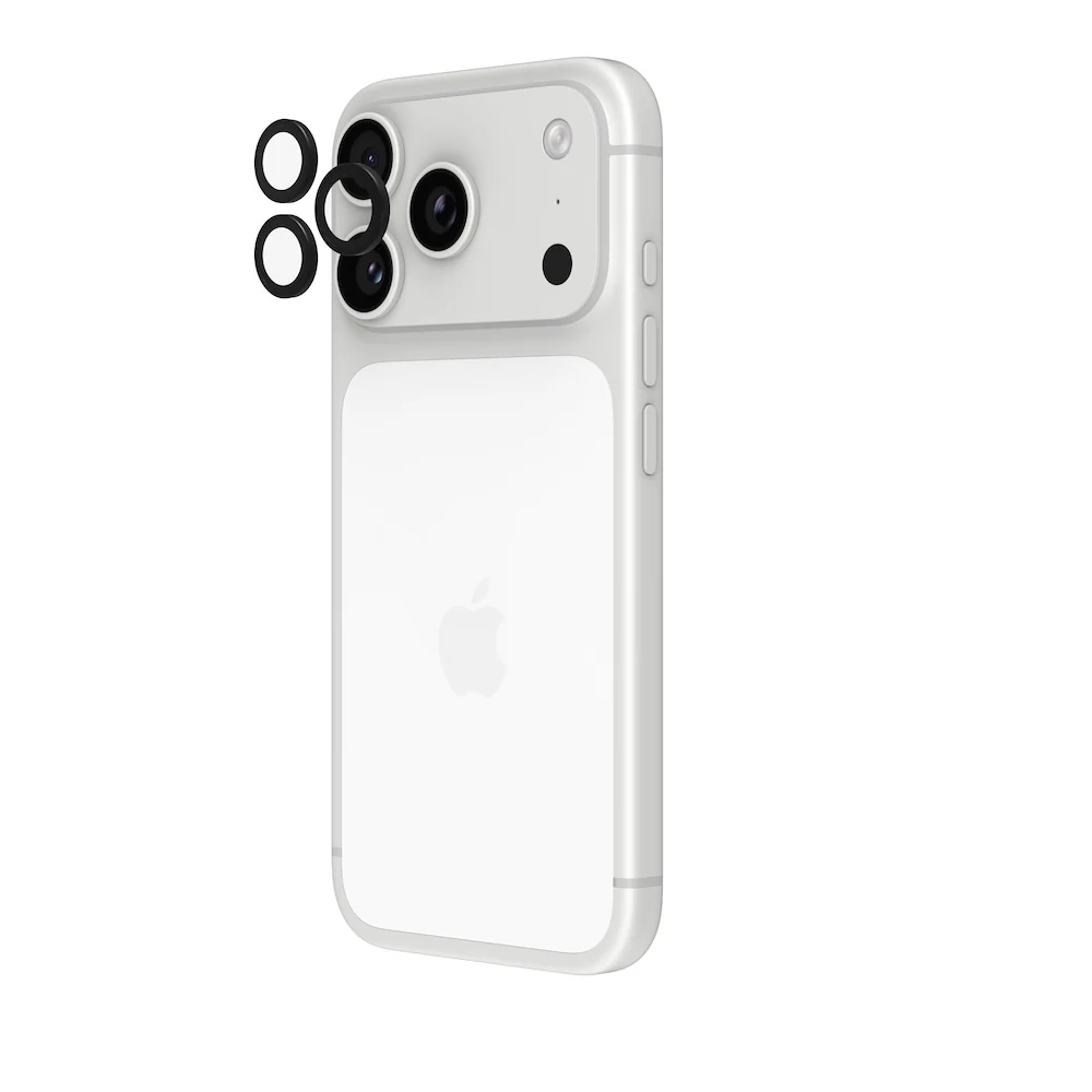 InvisibleShield Glass Elite Camera Rings Lens Protector for iPhone 15/16/17 Pro/Pro Max - Black - Image 3