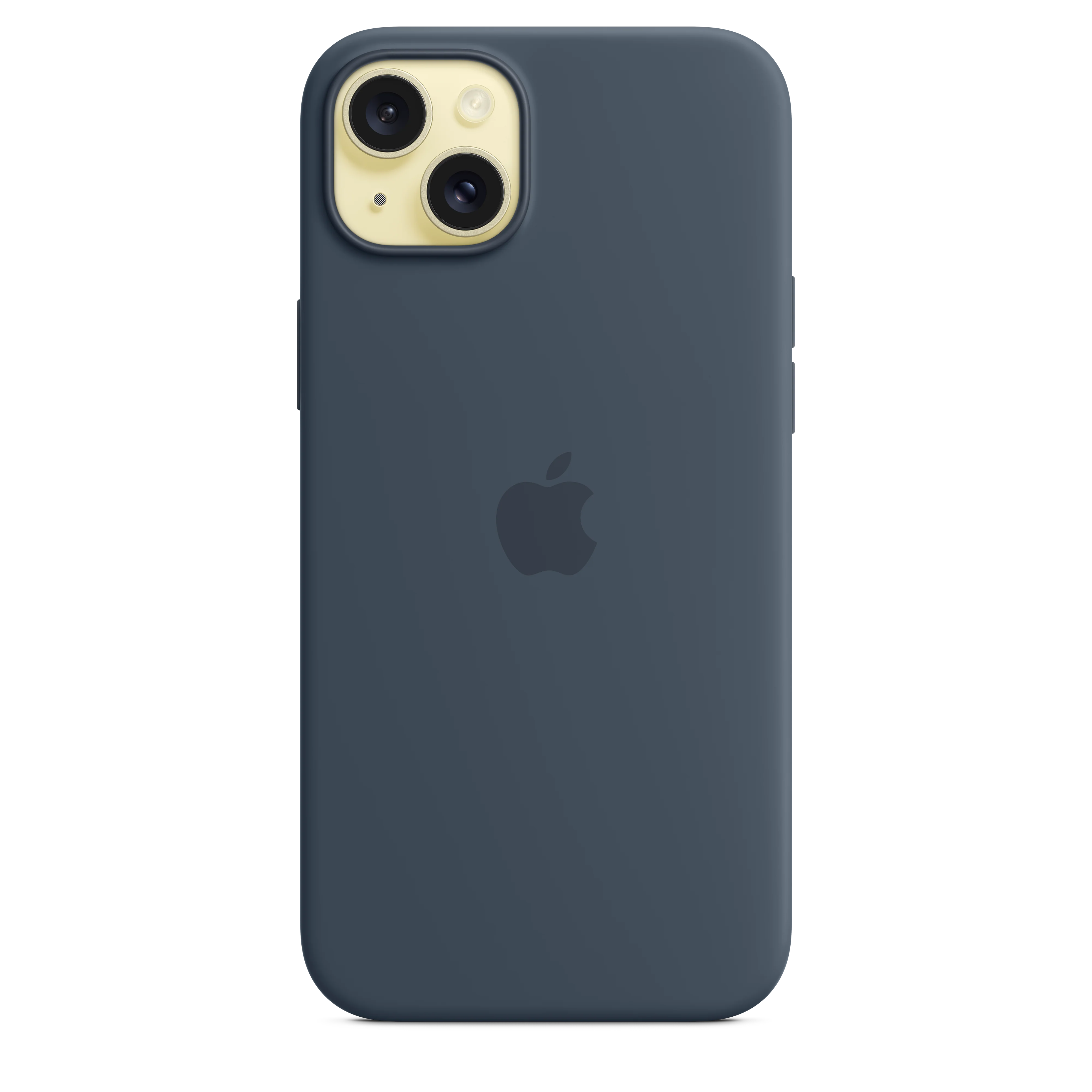 iPhone 15 Plus Silicone Case with MagSafe - Storm Blue - Image 3