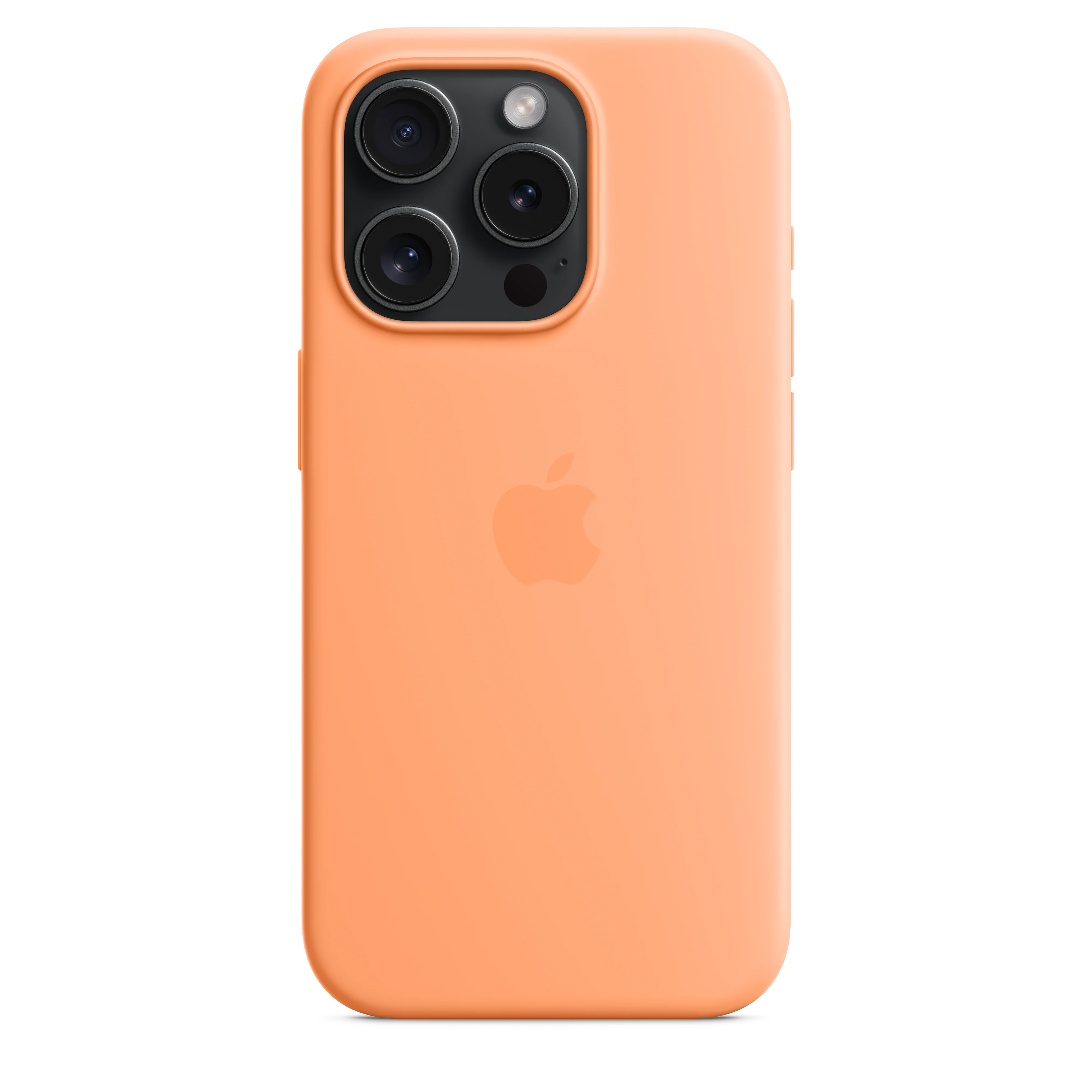 Apple iPhone 15 Pro Silicone Case with MagSafe Orange Sorbet - Image 4