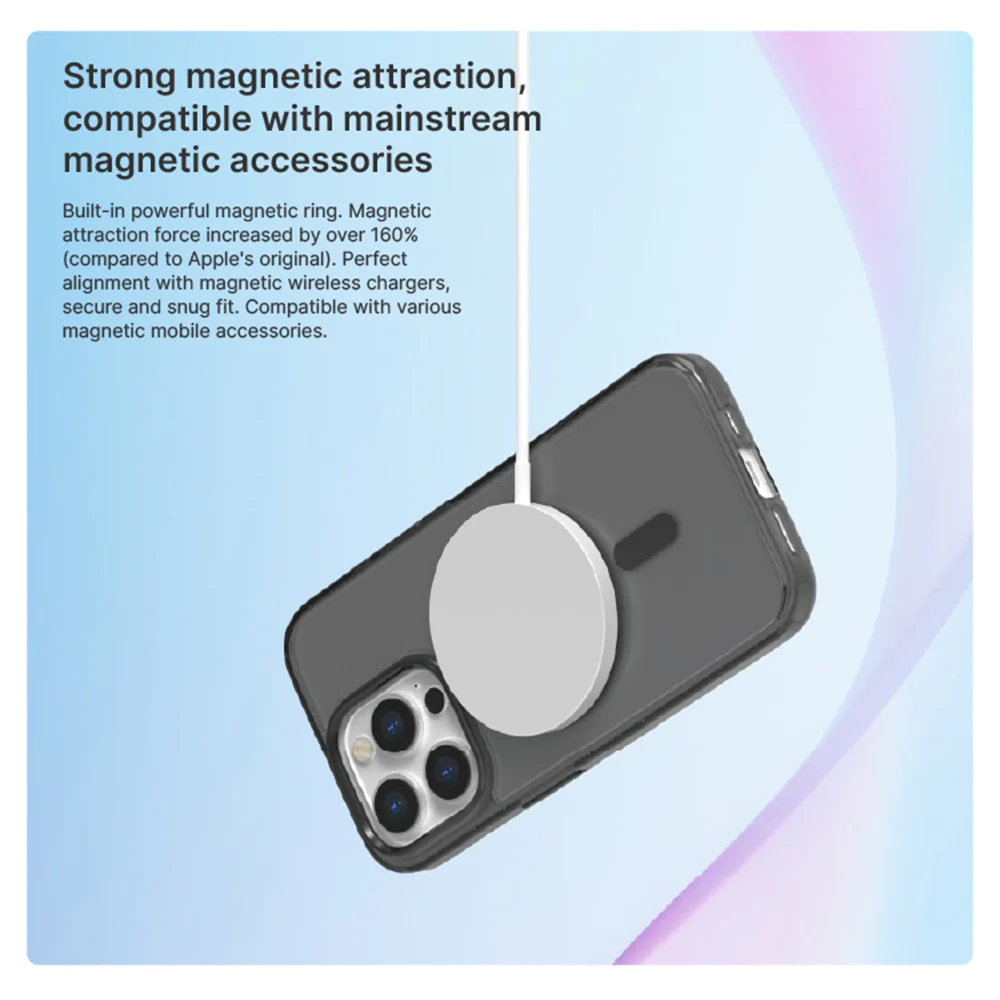 JTLEGEND Hybrid Cushion Mag Case with MagSafe for iPhone 16 Pro - Crystal - Image 5