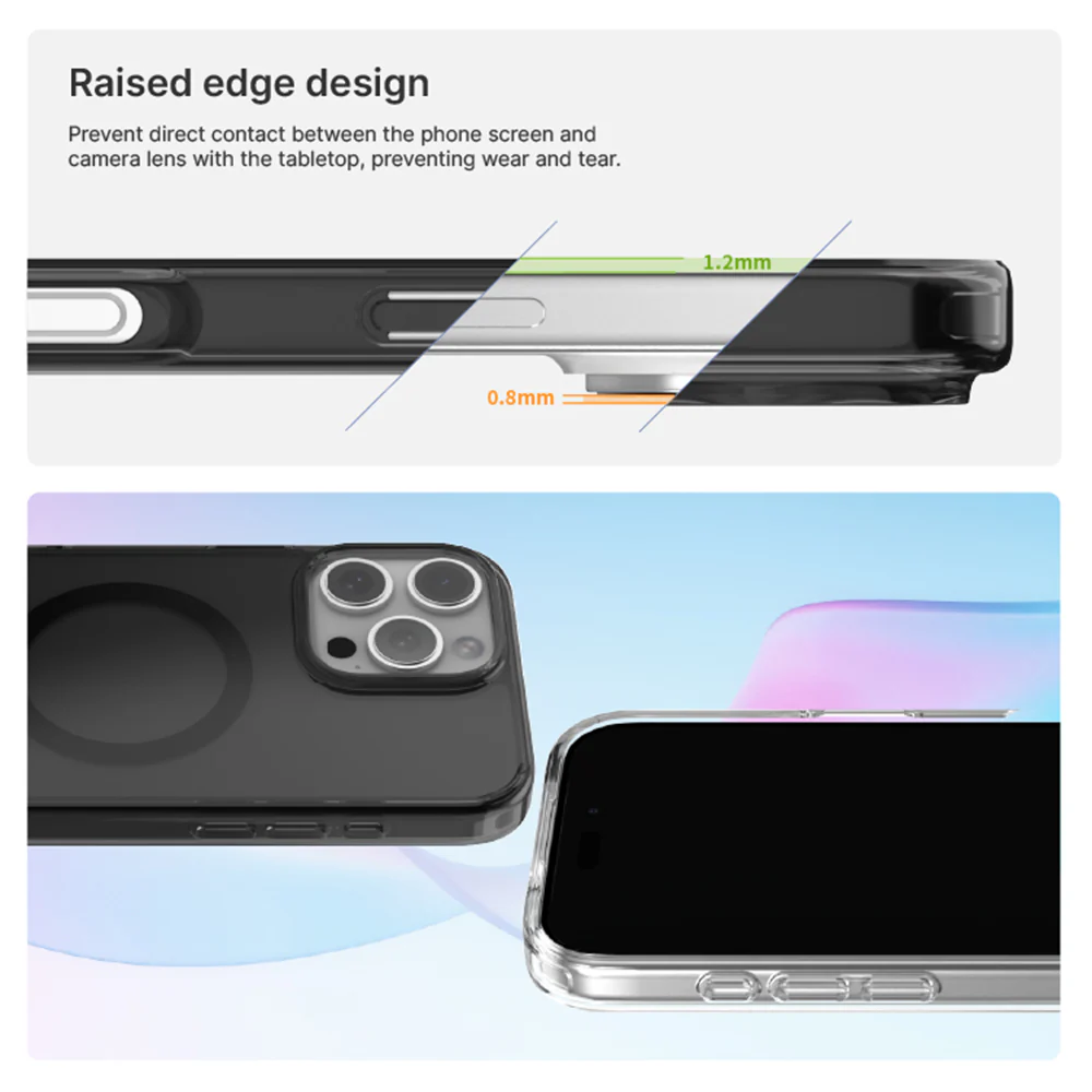 JTLEGEND Hybrid Cushion Mag Case with MagSafe for iPhone 16 Pro - Crystal - Image 6