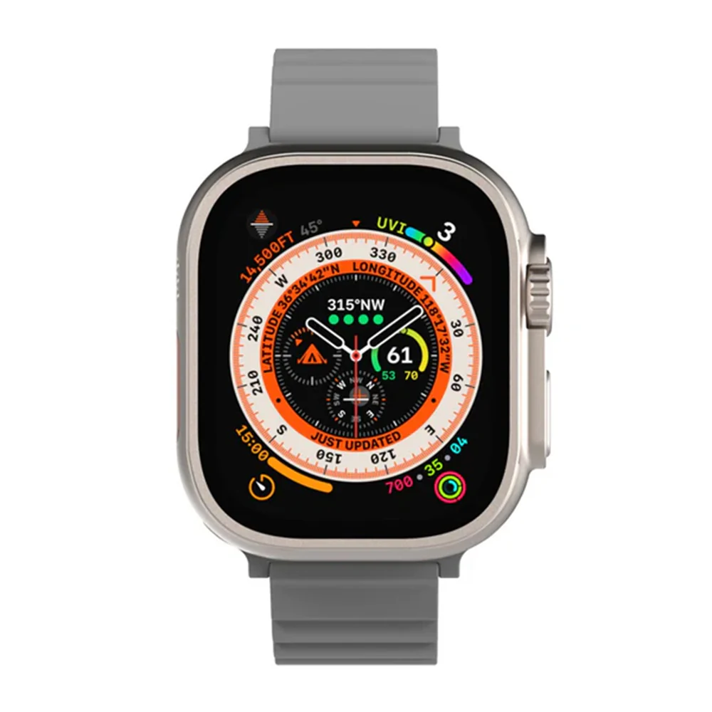 JTLEGEND Lithe Magnetic Band for 38/40/41mm Apple Watch - Gray Orange - Image 4