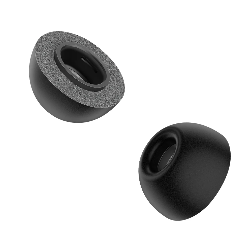 KeyBudz Hyperfoam Comfort Series Memory Foam Tips for AirPods Pro 3 - Black (All Sizes) - Image 4