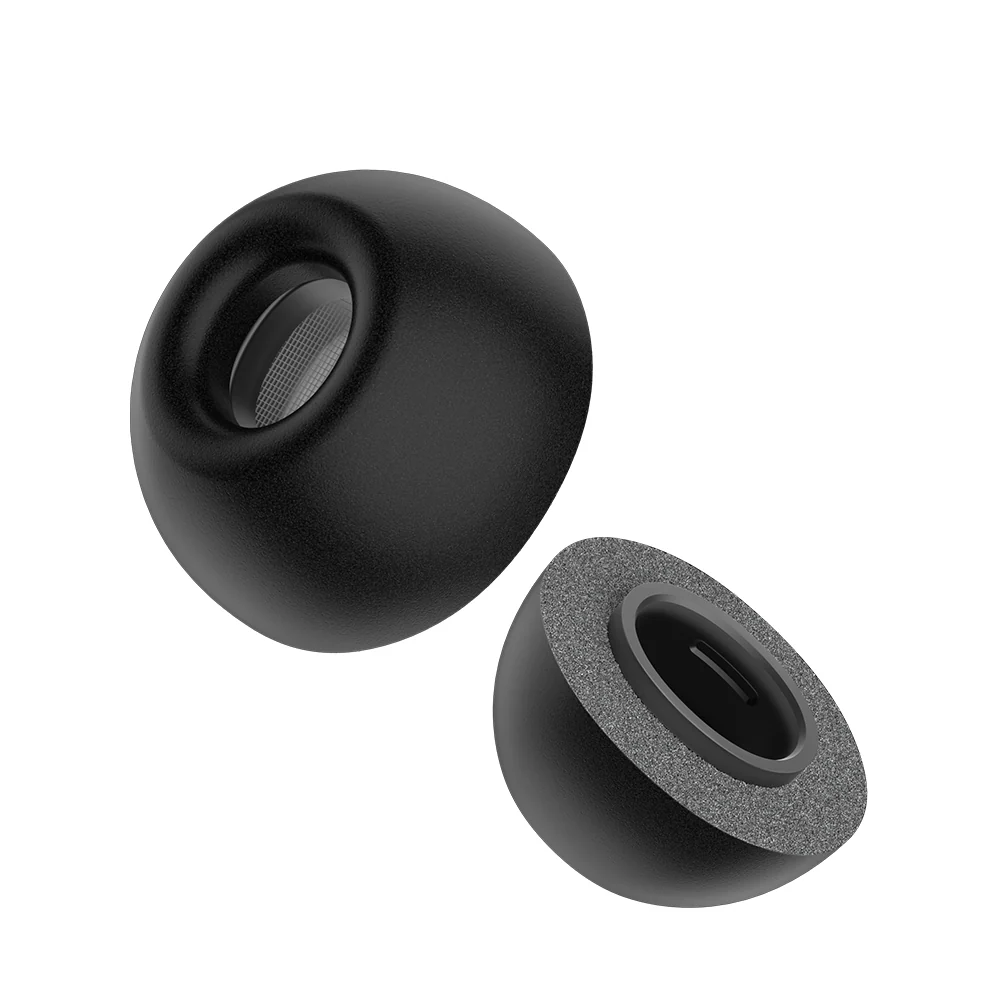 KeyBudz Hyperfoam Comfort Series Memory Foam Tips for AirPods Pro 3 - Black (All Sizes) - Image 7