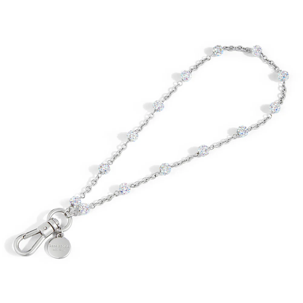 Kate Spade Phone Charm Dazzle Chain Silver - Image 3