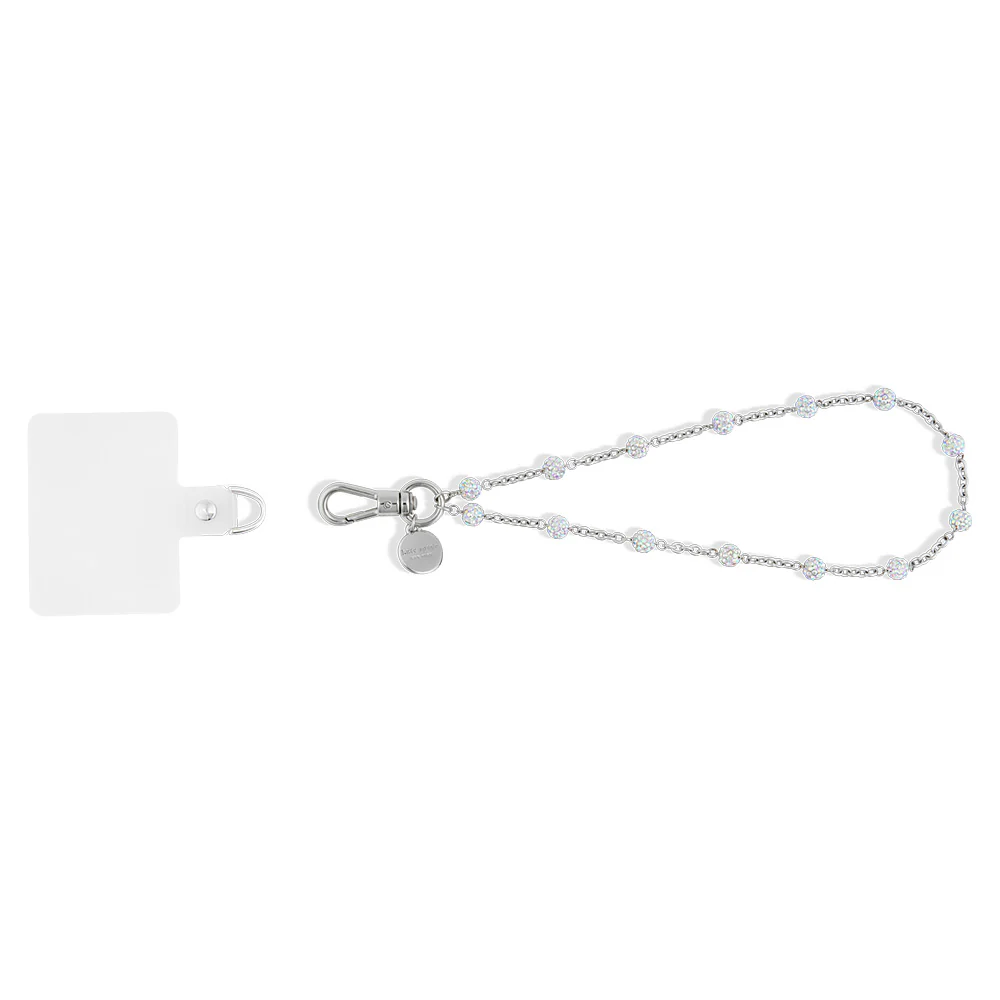 Kate Spade Phone Charm Dazzle Chain Silver - Image 4