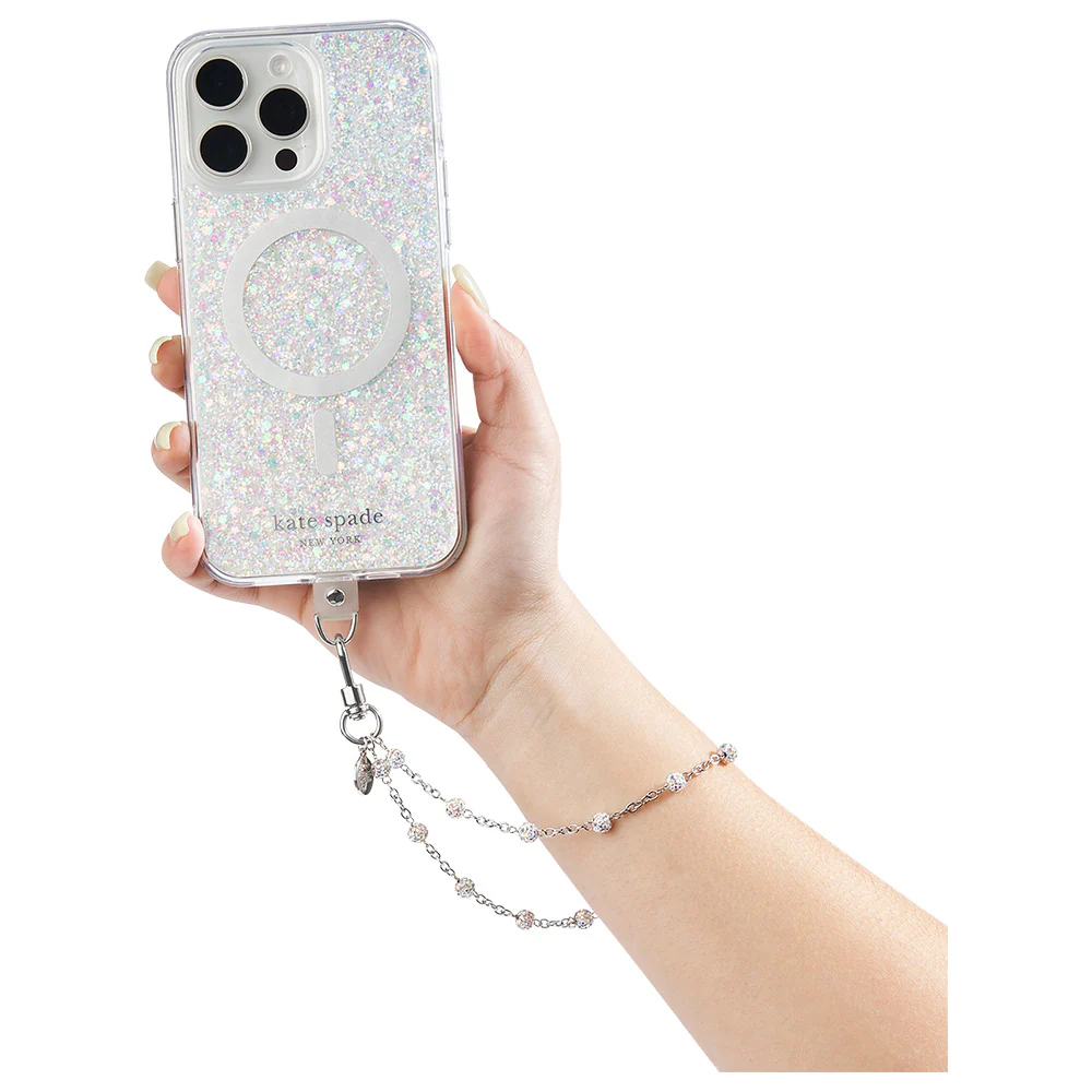 Kate Spade Phone Charm Dazzle Chain Silver - Image 5