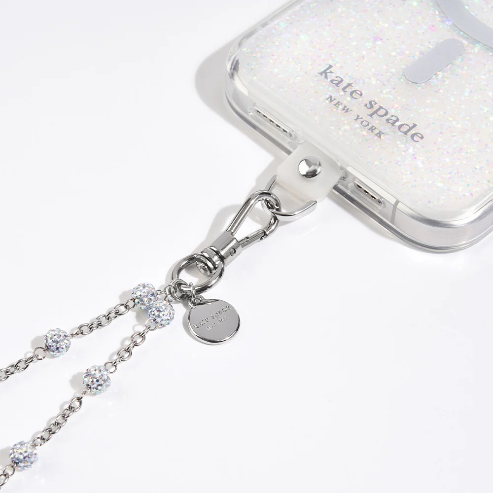 Kate Spade Phone Charm Dazzle Chain Silver - Image 7