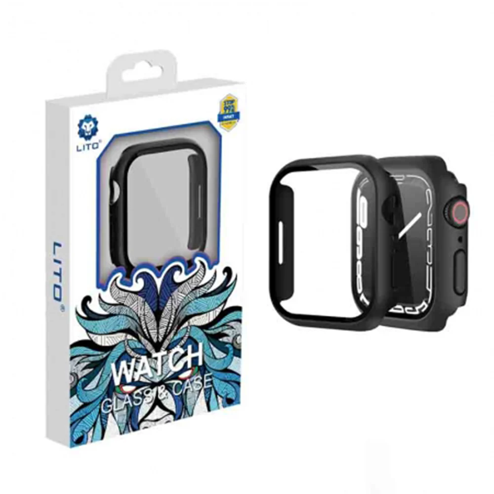 Lito S+ Glass & Case for 42mm Apple Watch - Black - Image 2