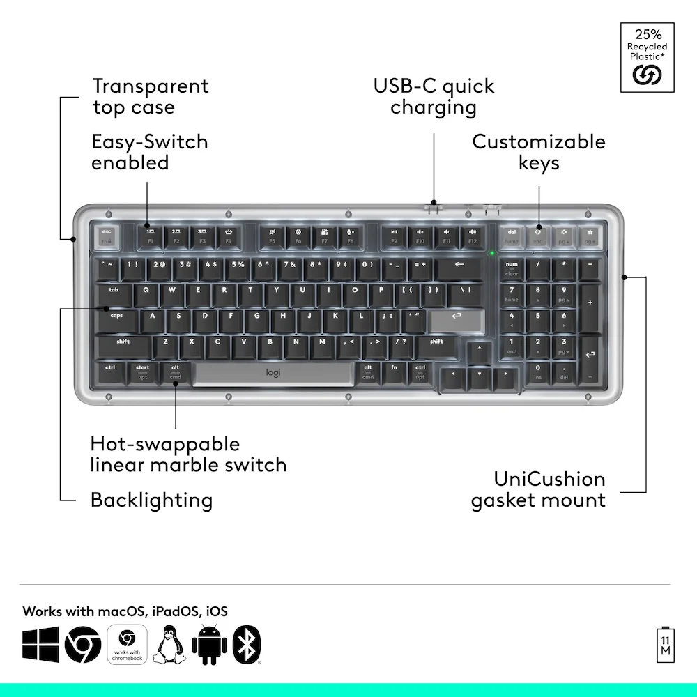 Logitech Alto Keys K98M Graphite - Image 6