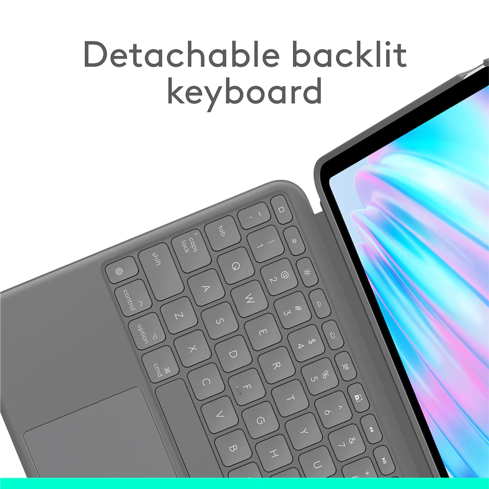 Logitech Combo Touch 11-inch iPad Air M2/M3/M4 Sand - Image 4
