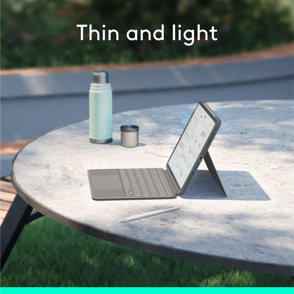 Logitech Combo Touch 11-inch iPad Air M2/M3/M4 Sand - Image 7
