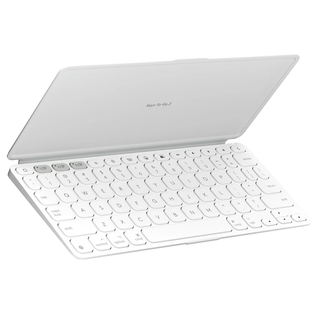Logitech Keys-To-Go 2 Bluetooth Keyboard For Apple Devices - Pale Grey