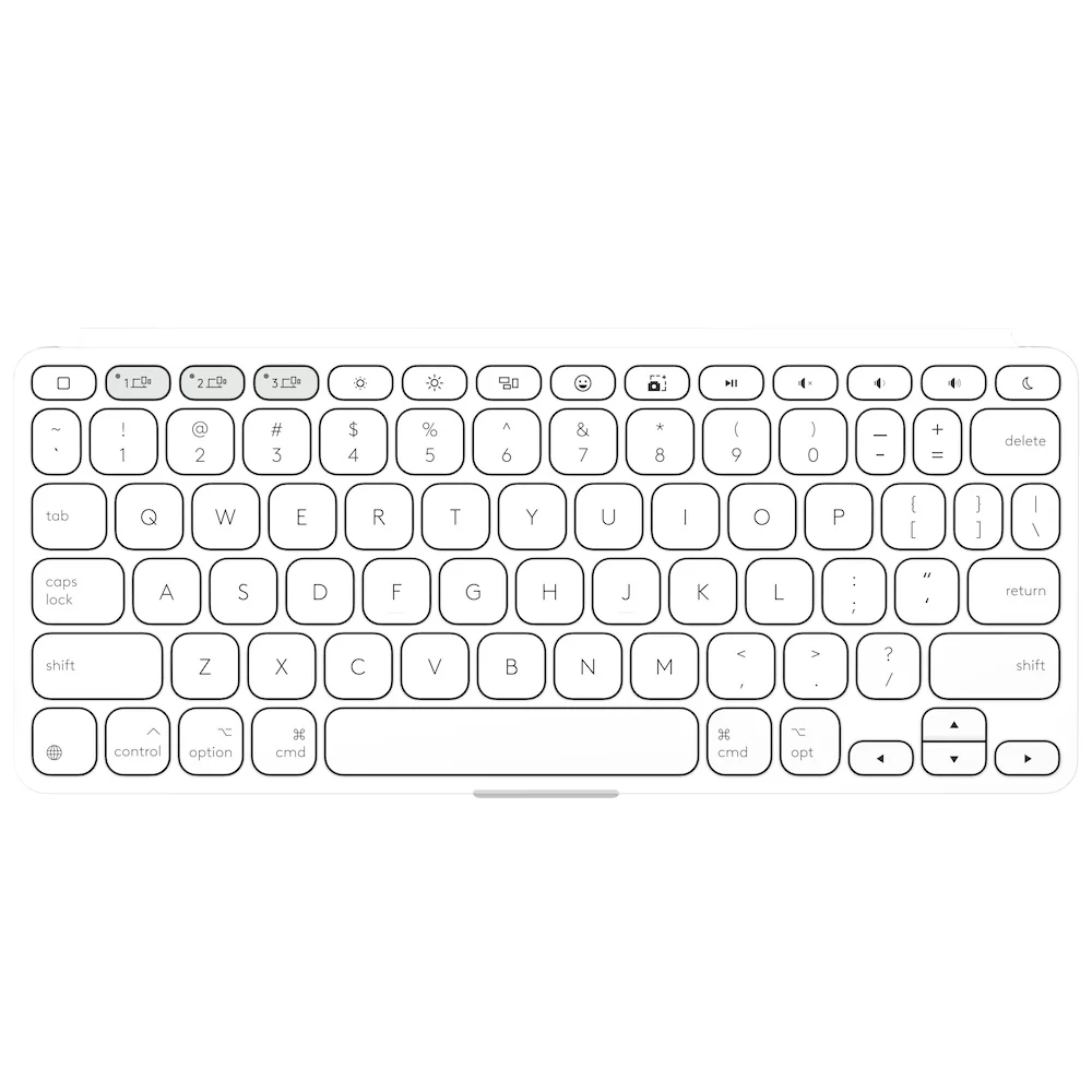 Logitech Keys-To-Go 2 Bluetooth Keyboard For Apple Devices - Pale Grey - Image 2