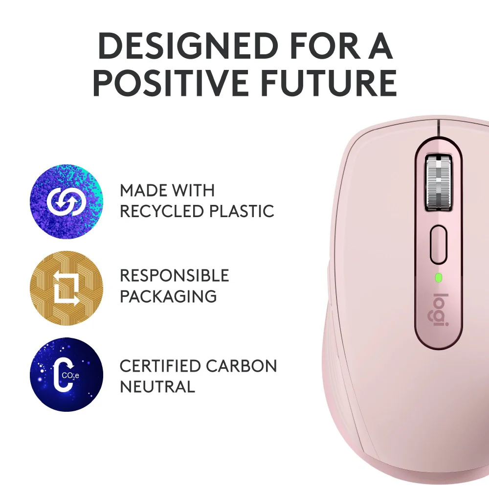 Logitech MX Anywhere 3S Wireless Mouse Rose - Image 9