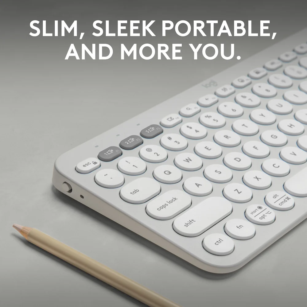 Logitech Pebble Keys 2 K380s Tonal White - Image 2
