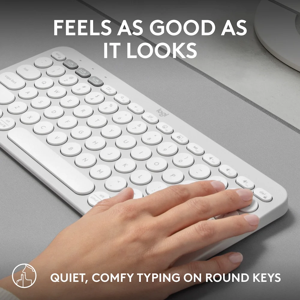 Logitech Pebble Keys 2 K380s Tonal White - Image 5