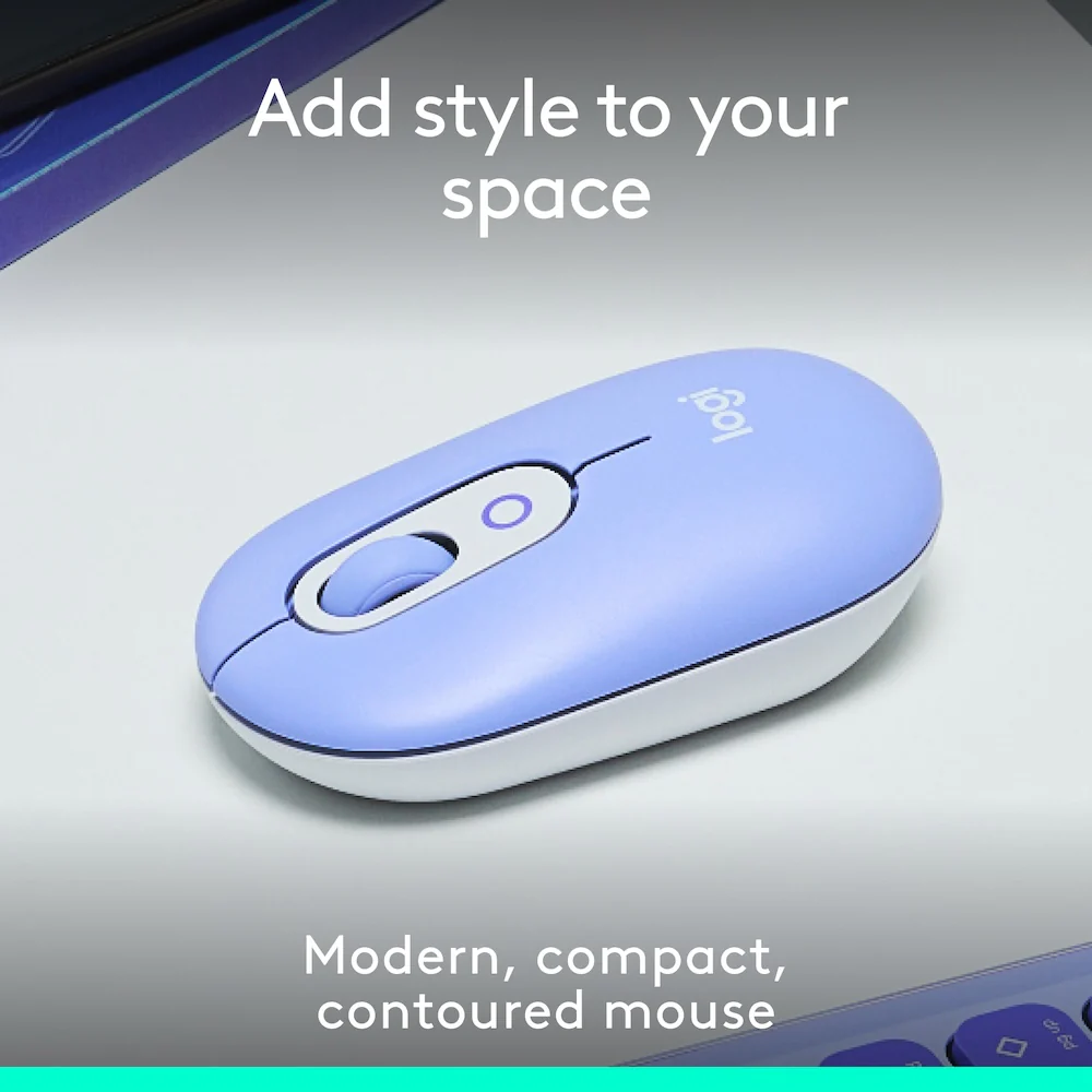 Logitech POP Mouse with Emoji - Lilac - Image 2