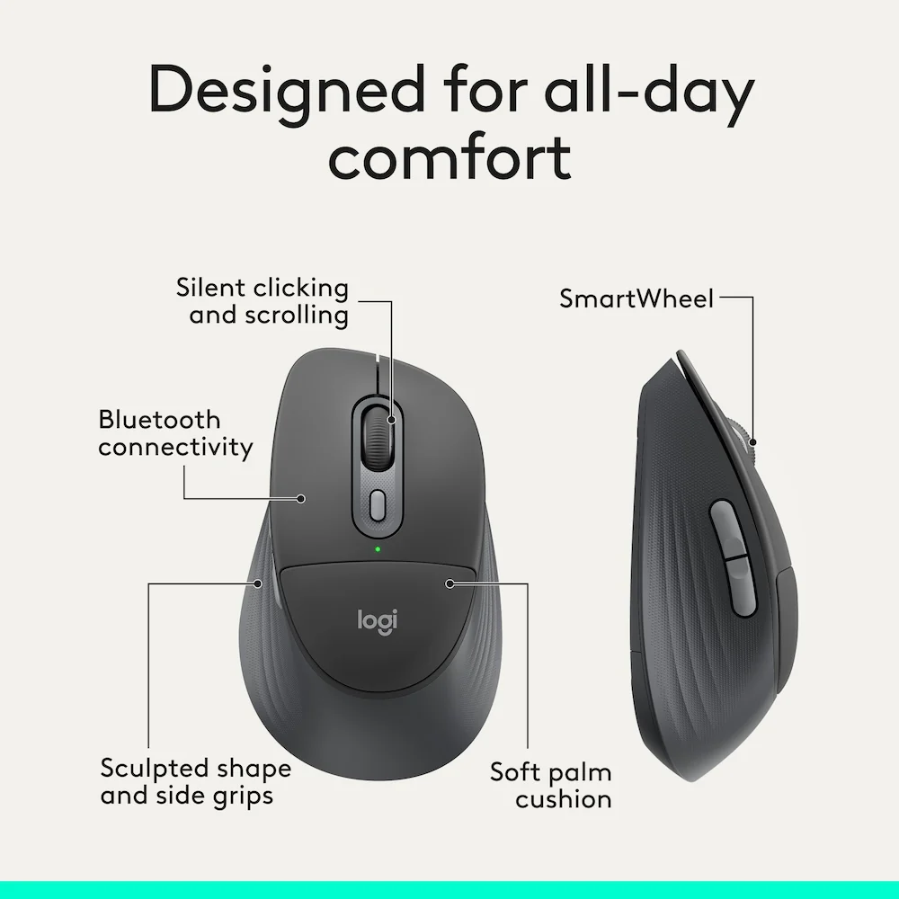 Logitech Signature Comfort Plus M850 L Graphite - Image 3