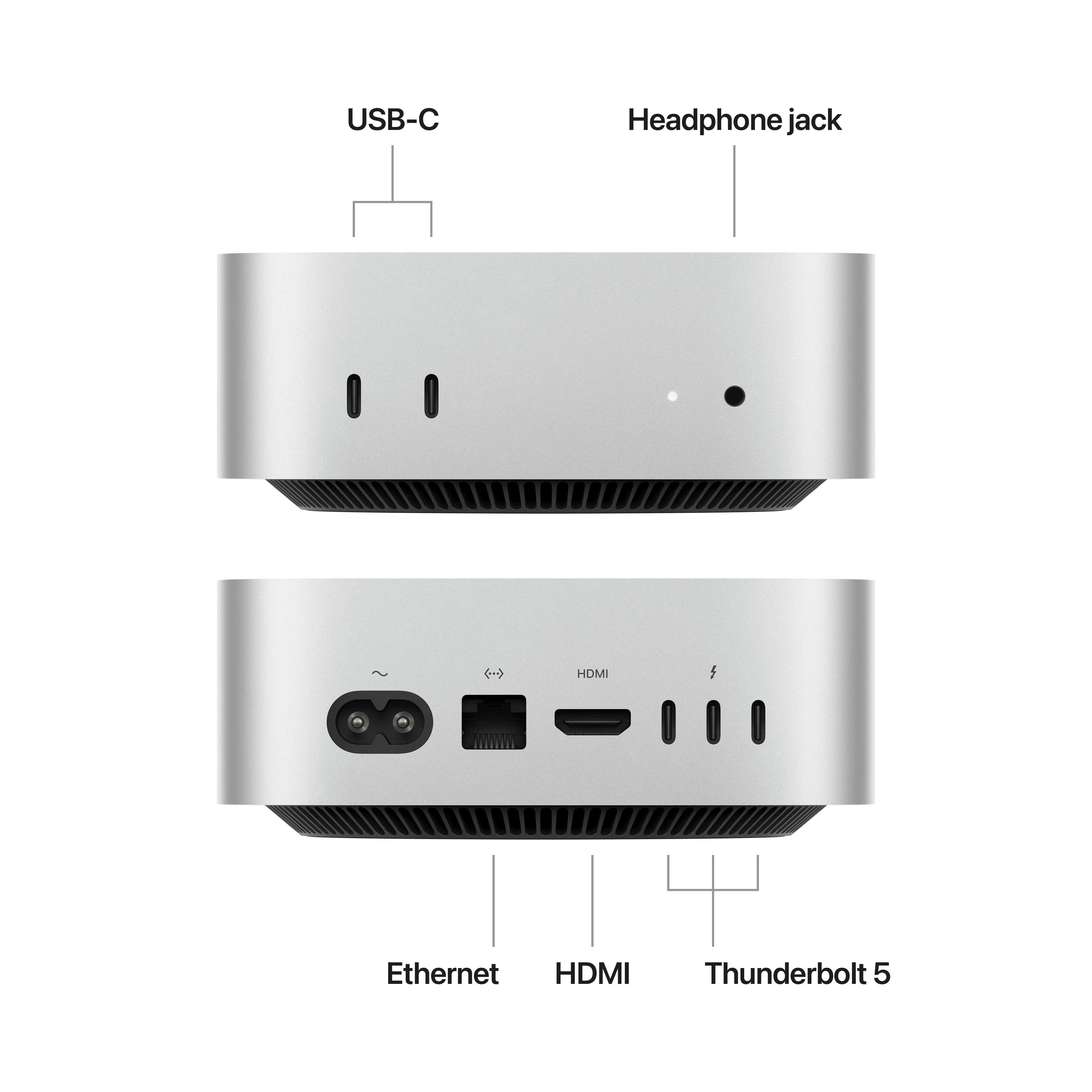 Mac mini: Apple M4 Pro chip with 12-core CPU and 16-core GPU, 512GB SSD - Silver - Image 2