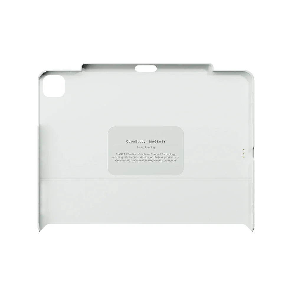 MagEasy CoverBuddy for 13-inch iPad Air (M2/M3/M4) / iPad Pro(1st/2nd/3rd/4th Gen) Leather White - Image 3